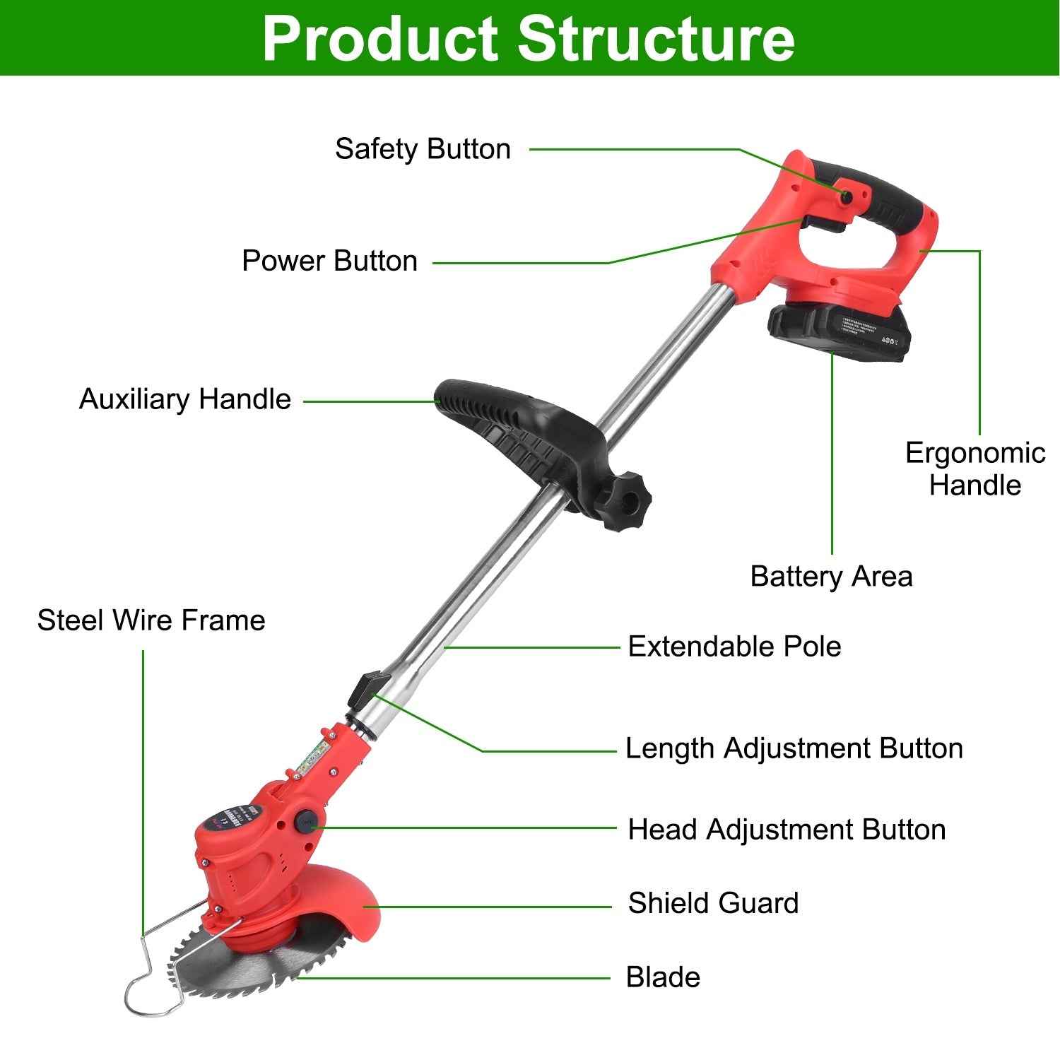 Adjustable Telescopic Weed Trimmer