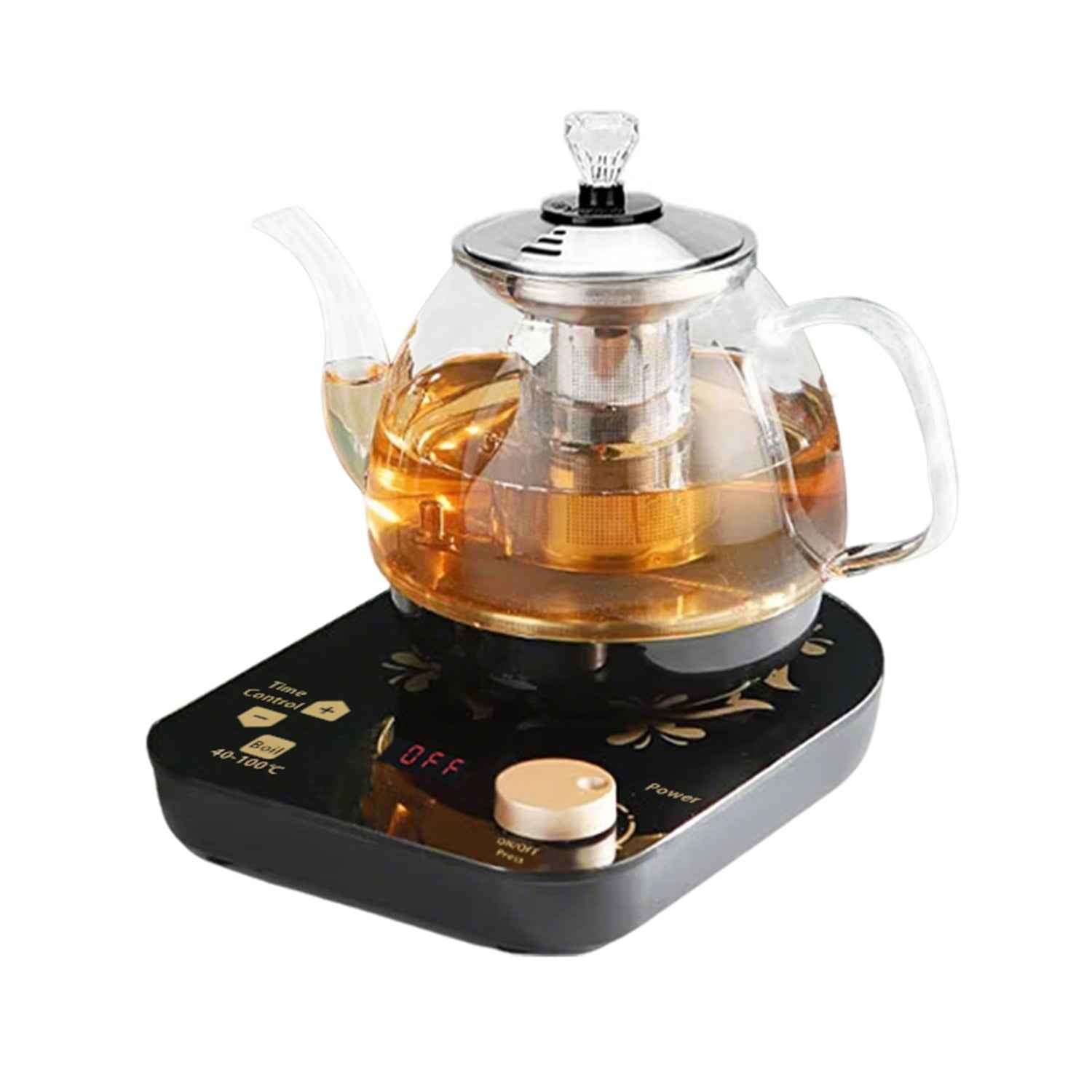 Professional Multi-functional Glass Teapot  800ml Fast Heating Cooking And Brewing Integrated Electric Kettle With Stainless Steel Filter