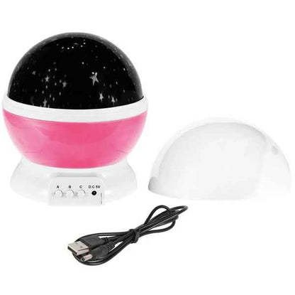 LED Star Sky Projector Night Light Kids Rotating Starry Night Lamp