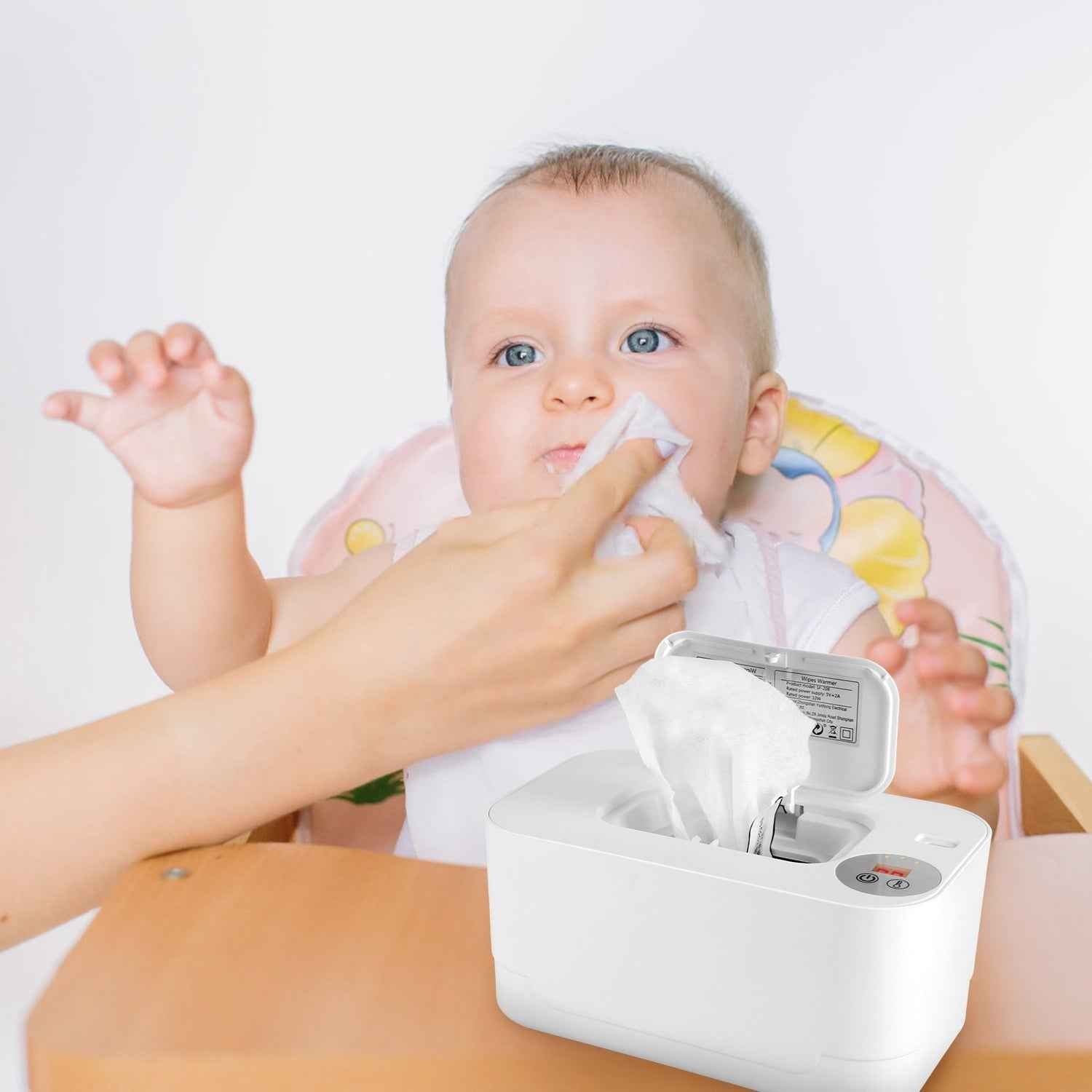 1Pc Baby Wipe Warmer With 3 Temperature Settings Type C Powered Baby Wet Wipes Dispenser With Night Light Large Capacity Diaper Wipe Warmer For Baby