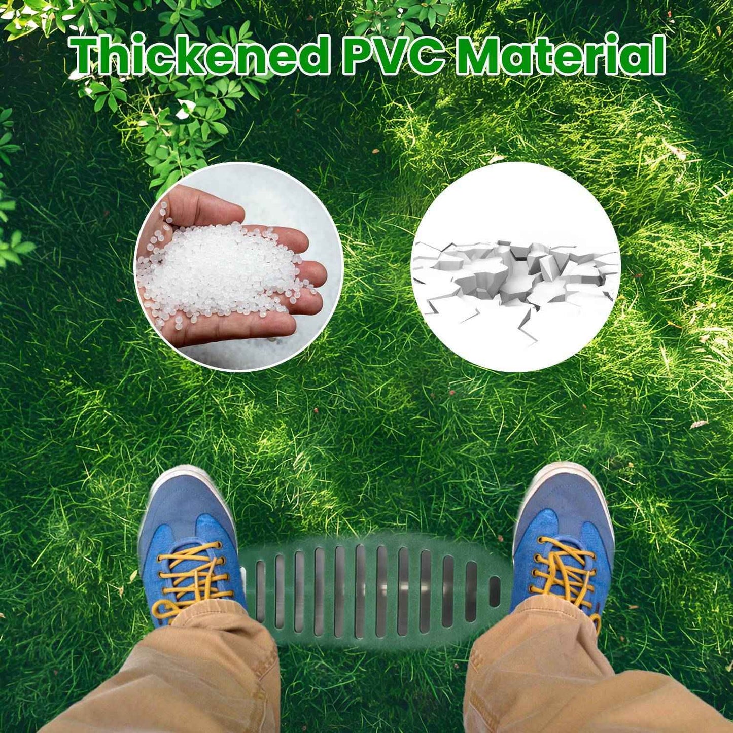 1Pc 4Inch Green Angled Yard Drainage Pipe With Sloped Grate Yard Drain Emitter For Sump Discharge Downspout Extensions Inlet Outlet Yard Drain Compatible With 4in Connections