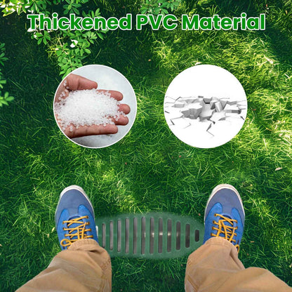 1Pc 4Inch Green Angled Yard Drainage Pipe With Sloped Grate Yard Drain Emitter For Sump Discharge Downspout Extensions Inlet Outlet Yard Drain Compatible With 4in Connections