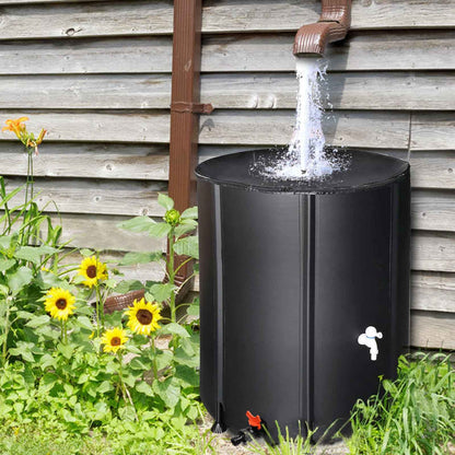 132gal Black PVC Foldable Rain Bucket