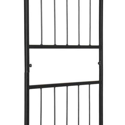 7.1ft Black Flat Top Wrought Iron, Courtyard Iron Arch