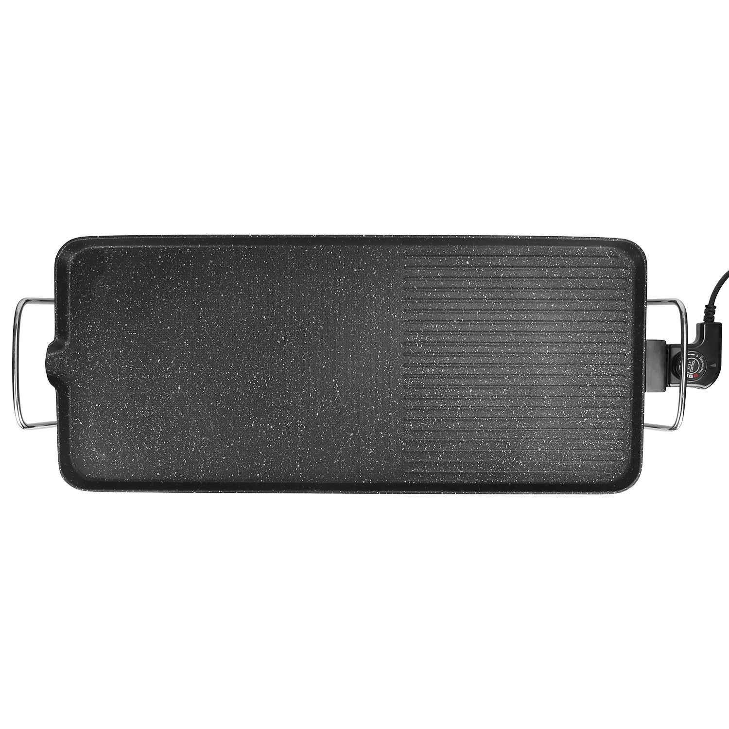 1Pc Electric Barbecue Grill Hot Plate Cooking BBQ Griddle Non Stick Table Top Grill Griddle For Indoor Outdoor Camping Picnic Family Gathering Friend Party