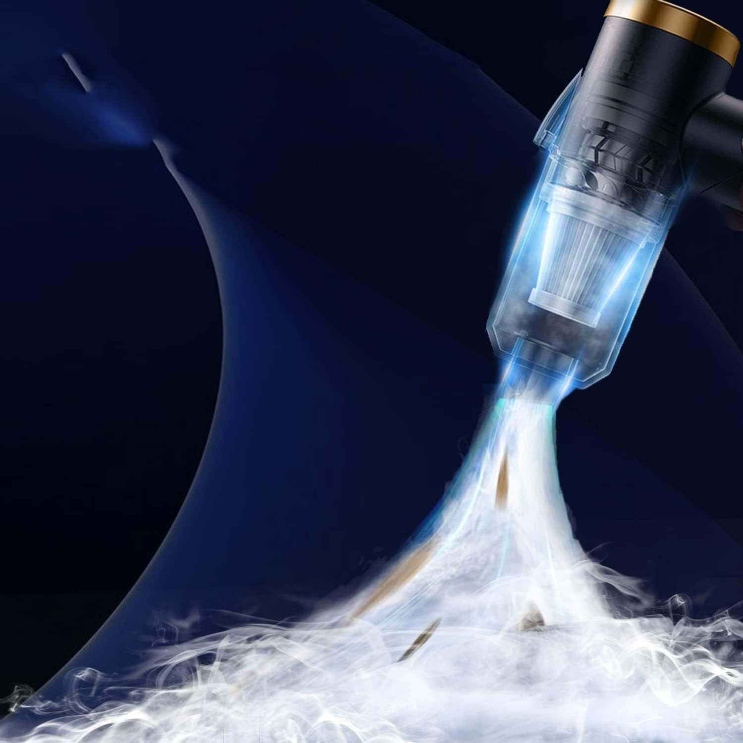 Vacuum Cleaner And Air Duster For Cars, Homes, Offices And Pets, High-power, Multi-nozzle Handheld Car Vacuum Cleaner.