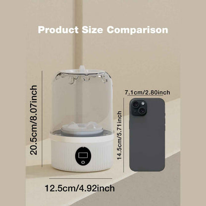 Portable Mini Washing Machine USB Rechargeable Travel Washer For Baby Clothes Underwear Socks Compact Foldable For RV Dorm Camping