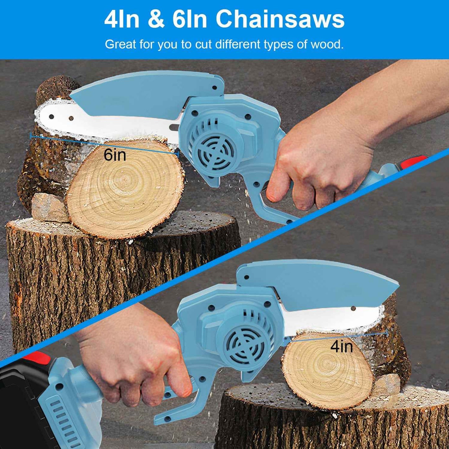 Mini 4-inch And 6-inch Chain Saws
