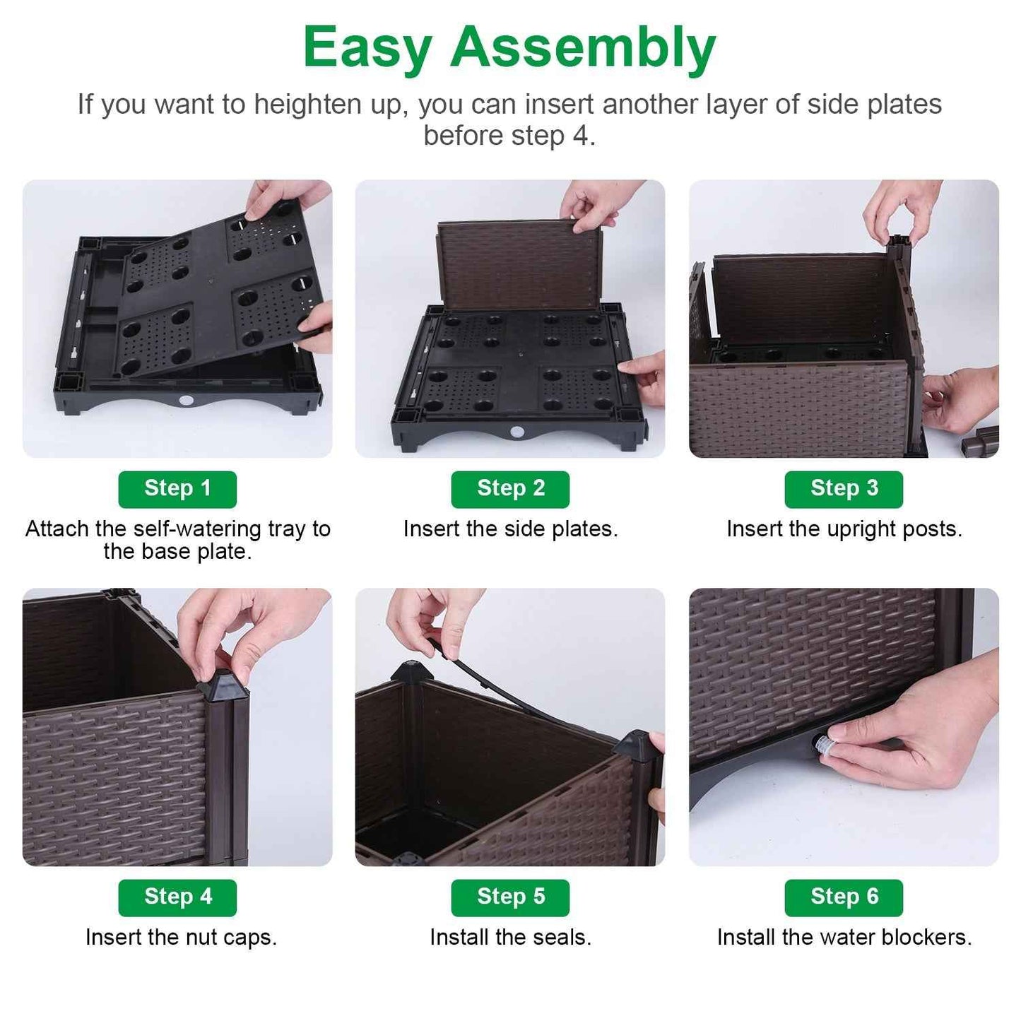 Elevated Garden Flowerpot For Outdoor Plants