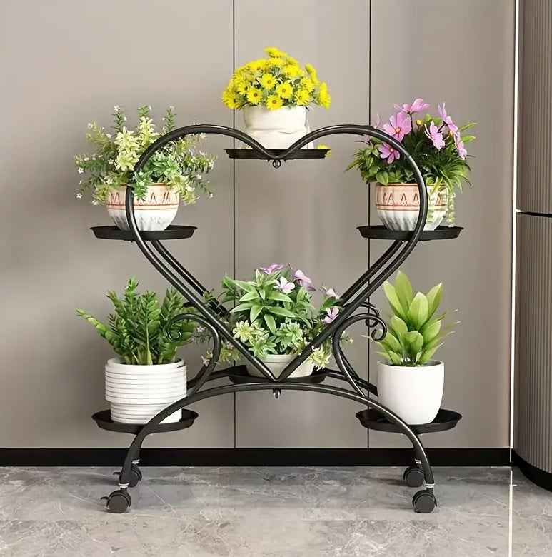 Heart-shaped Flower Pot Rack