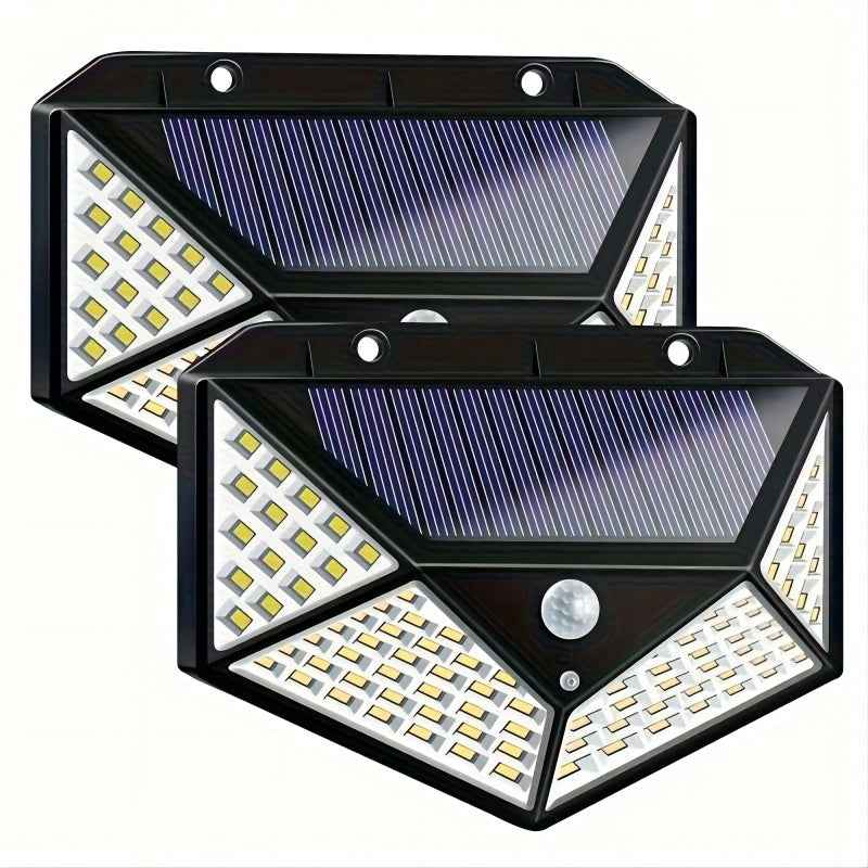 Solar Lights Outdoor Waterproof - Flood Lights With Motion Sensor, Courtyards, LED Solar Light For Streets, Courtyards,Parking Garages