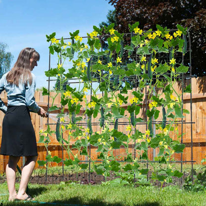 71 X 71 Inch U-Shaped Tall Garden Arched Trellis For Climbing Plants