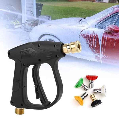 High Pressure Washer Gun 4000 PSI Car Wash Foam Spray Short Wand W
