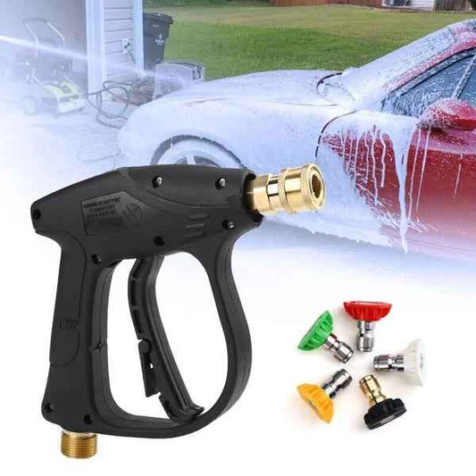 High Pressure Washer Gun 4000 PSI Car Wash Foam Spray Short Wand W