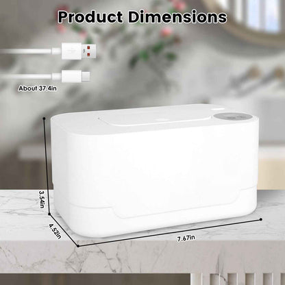 1Pc Baby Wipe Warmer With 3 Temperature Settings Type C Powered Baby Wet Wipes Dispenser With Night Light Large Capacity Diaper Wipe Warmer For Baby