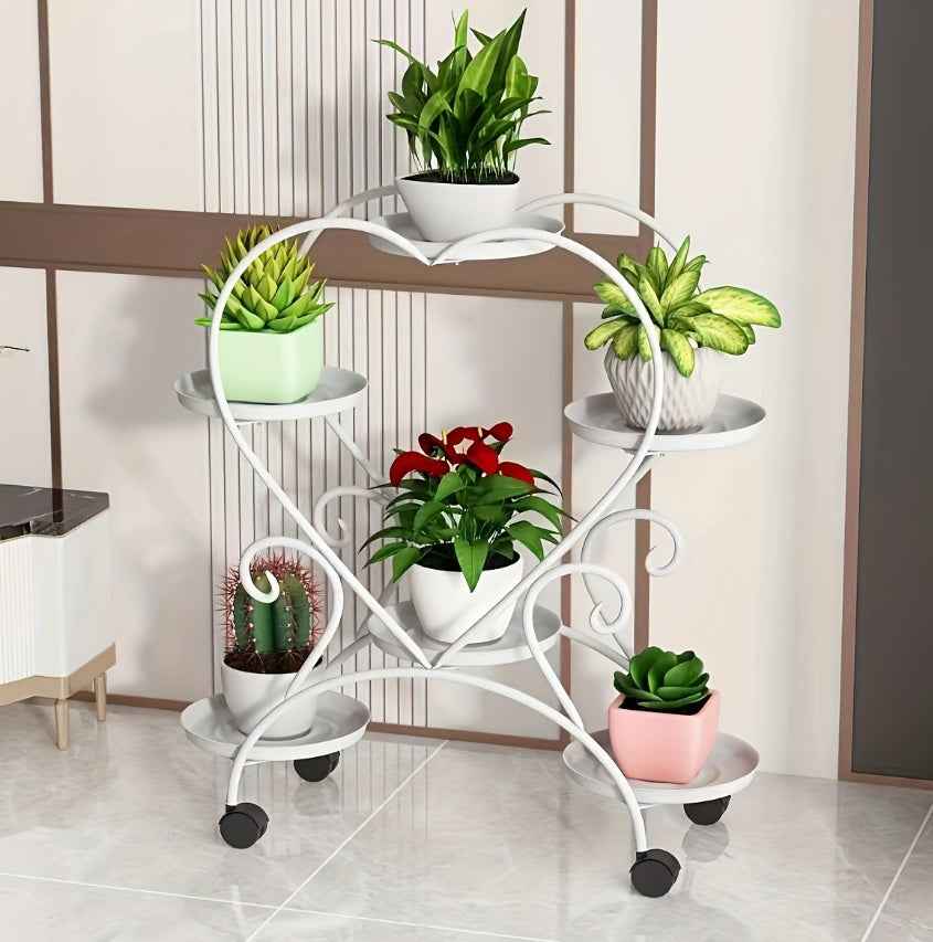 Heart-shaped Flower Pot Rack