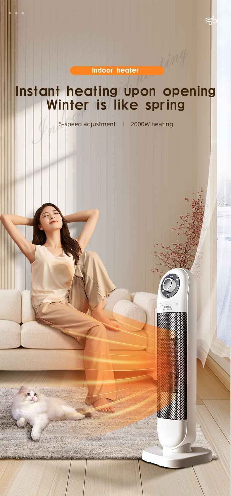 2000W Six-speed Adjustable Indoor Heater, The Best Choice For Home Use