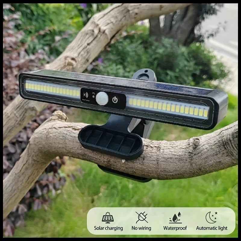 1 Pack Of Solar Outdoor Sensor Lights - IP65 Waterproof, 10,000 Lumens High Brightness, Auto Switching, Can Be Clipped, Wall Mounted, Suitable For Camping, Garage, Garden, Commercial Lighting
