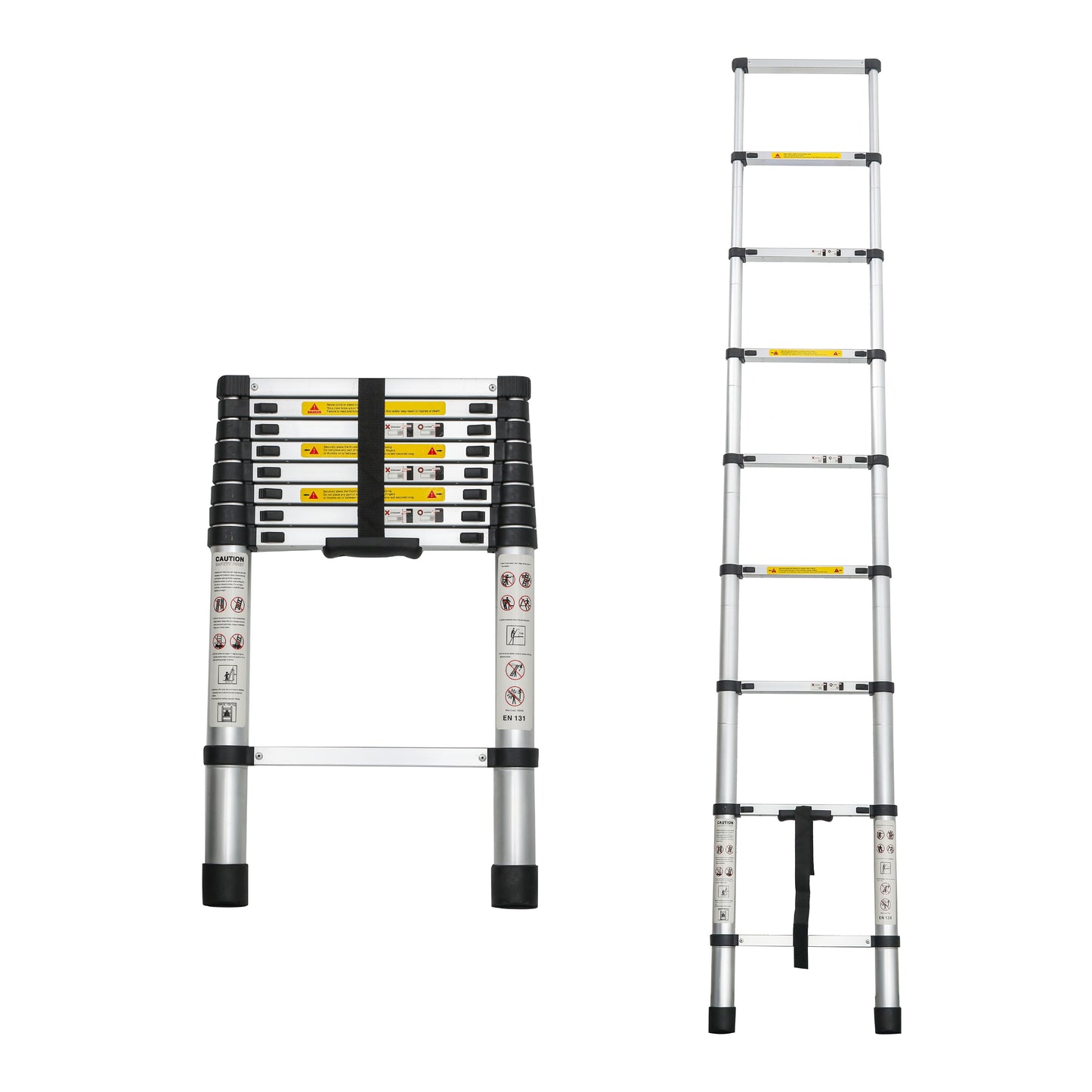 Aluminum Telescoping Ladder For Outdoor Work - ISHQ gadgets