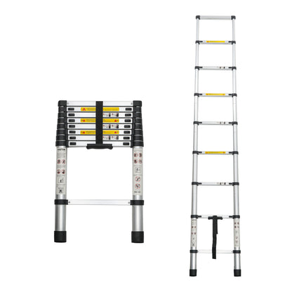 Aluminum Telescoping Ladder For Outdoor Work - ISHQ gadgets