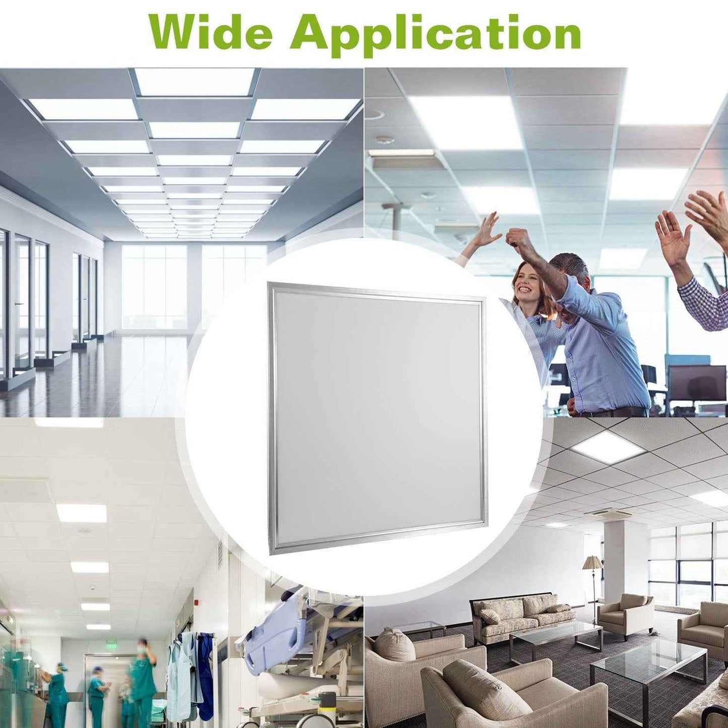 2Pcs Or 1Pcs 2FT X 2FT LED Panel Light Flat Ceiling Light 1 OR 3 Light Color Available Fedex Shipping