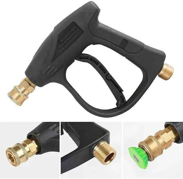 High Pressure Washer Gun 4000 PSI Car Wash Foam Spray Short Wand W