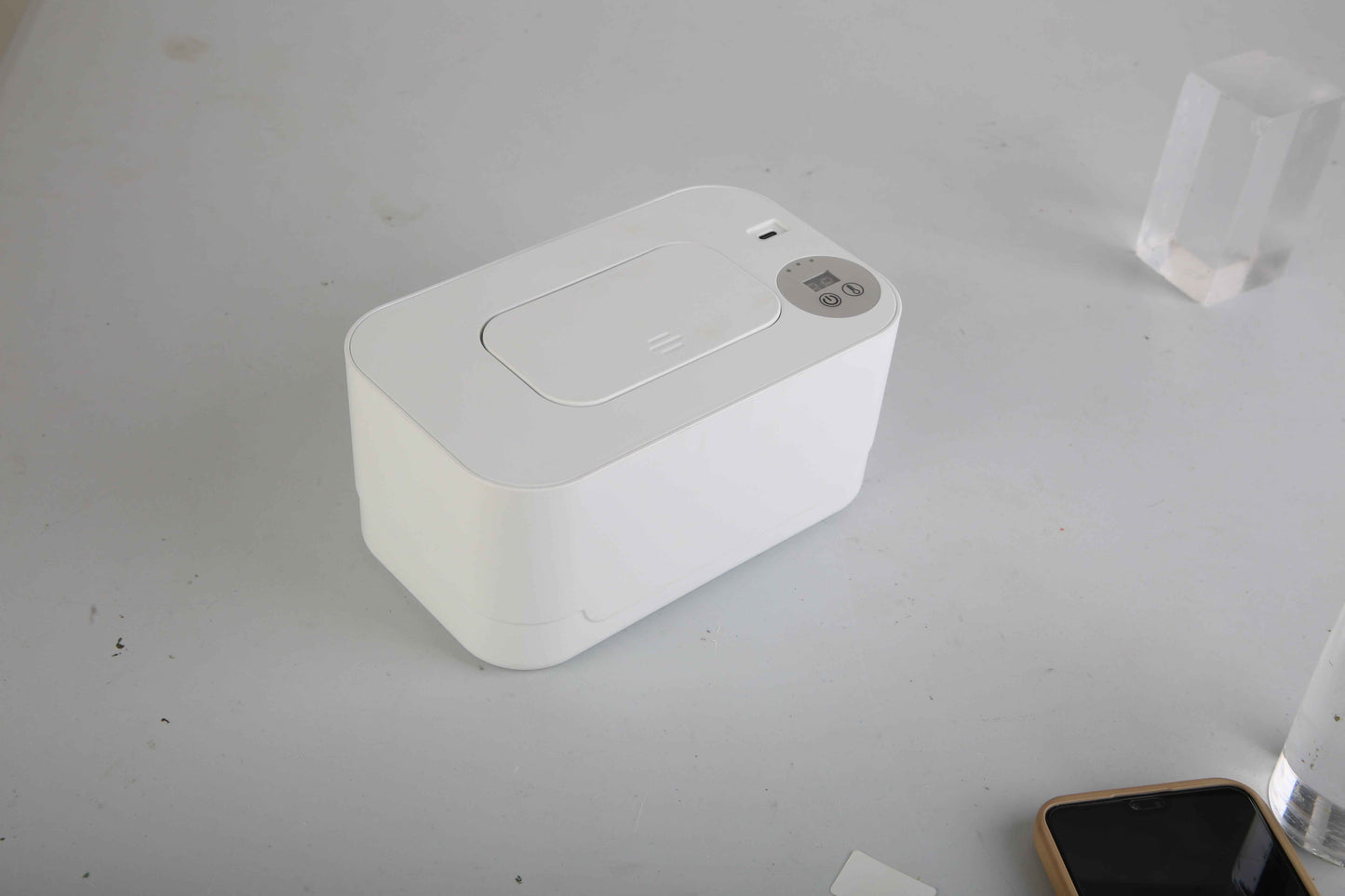 1Pc Baby Wipe Warmer With 3 Temperature Settings Type C Powered Baby Wet Wipes Dispenser With Night Light Large Capacity Diaper Wipe Warmer For Baby