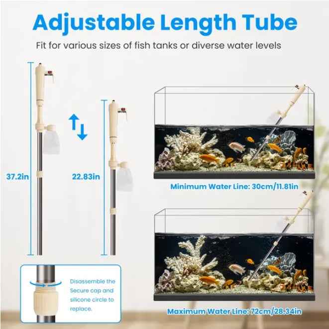 Multi Functional Electric Aquarium Gravel Cleaner Kit