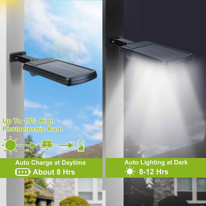1Pc 450W 300W 200W Solar Powered Motion Sensor Wall Lights Outdoor IP65 Waterproof 3 Modes With Remote Control For Street Front Door Deck