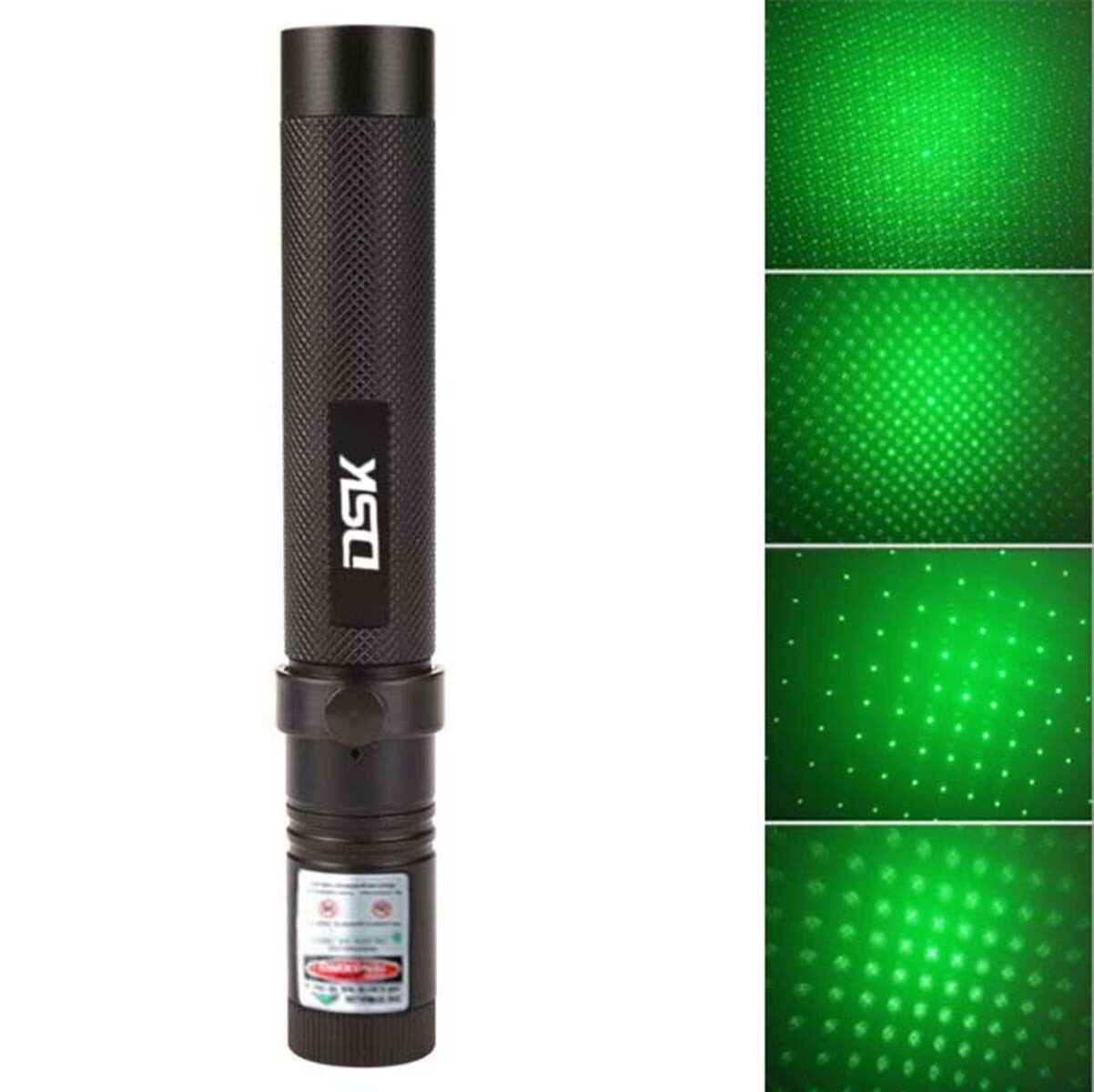 USB Rechargeable Green Laser Pointer Pen Light 990Miles 532NM Astronomy Visible Beam Light 1mw Flashlight