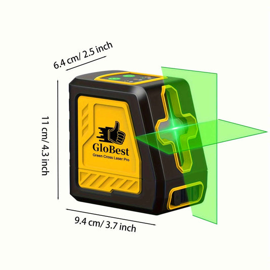 Laser Level, 100Ft Self Leveling Cross Line Lasers, Green Beam Leveler Tool, With Self-leveling, Manual, Pulse Mode, Lazer Level With 360 Degree Magnetic Base And Battery