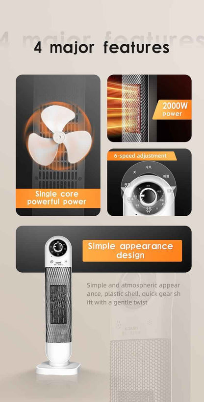 2000W Six-speed Adjustable Indoor Heater, The Best Choice For Home Use