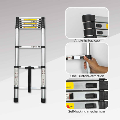 Aluminum Telescoping Ladder For Outdoor Work