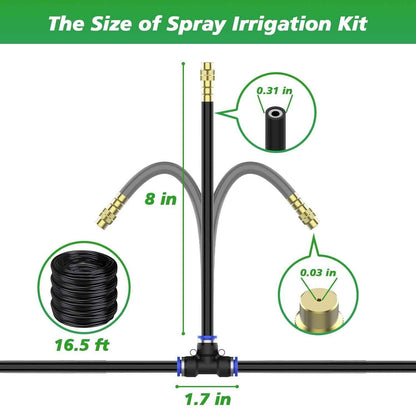 360 Adjustable Irrigation System Kit Garden Watering System Drip Irrigation Kit For Garden, Yard, Lawn, Greenhouse, Plants
