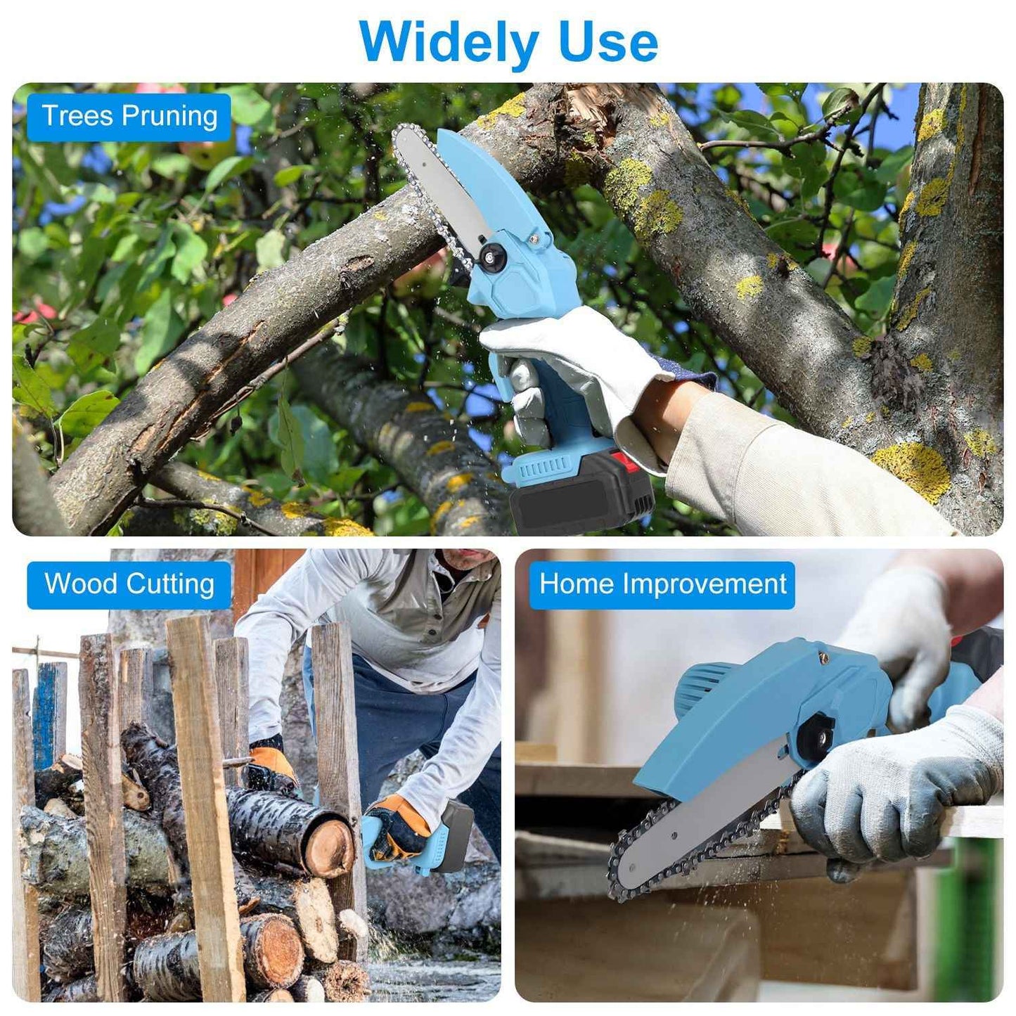 Mini 4-inch And 6-inch Chain Saws